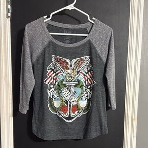 Billabong “We Belong to the Sea” Raglan Tee Size: M